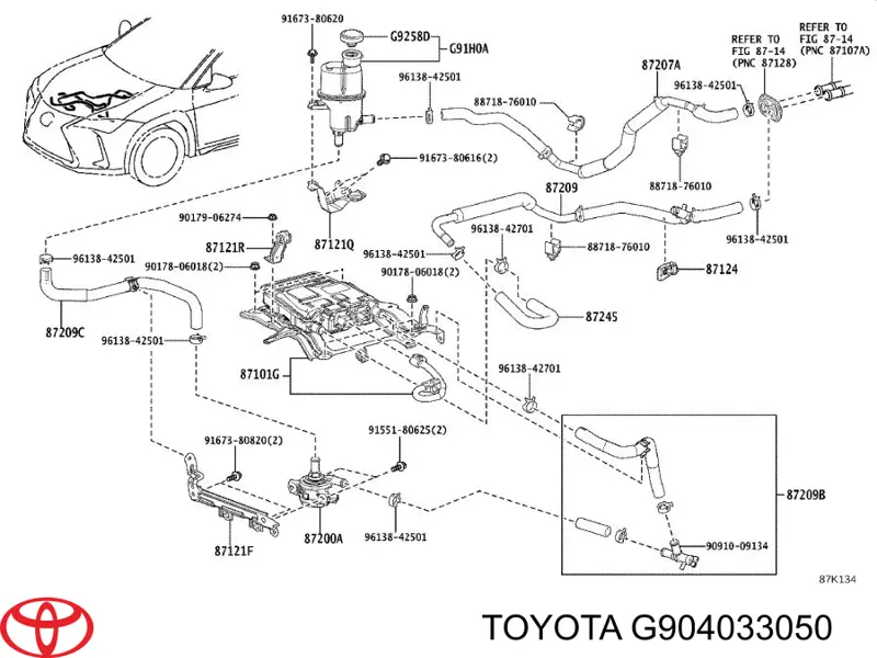 Водяний насос охолодження електричний додатковий Toyota G904033050 ціна, від 77.78 USD