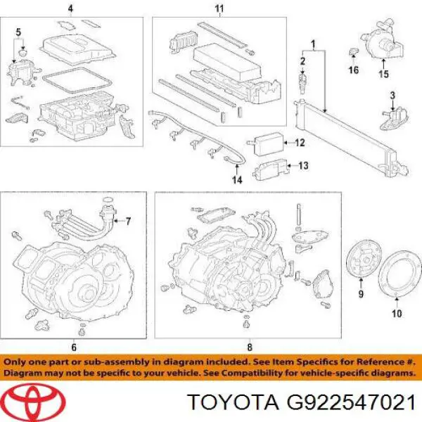 Купити G922547021 Toyota 