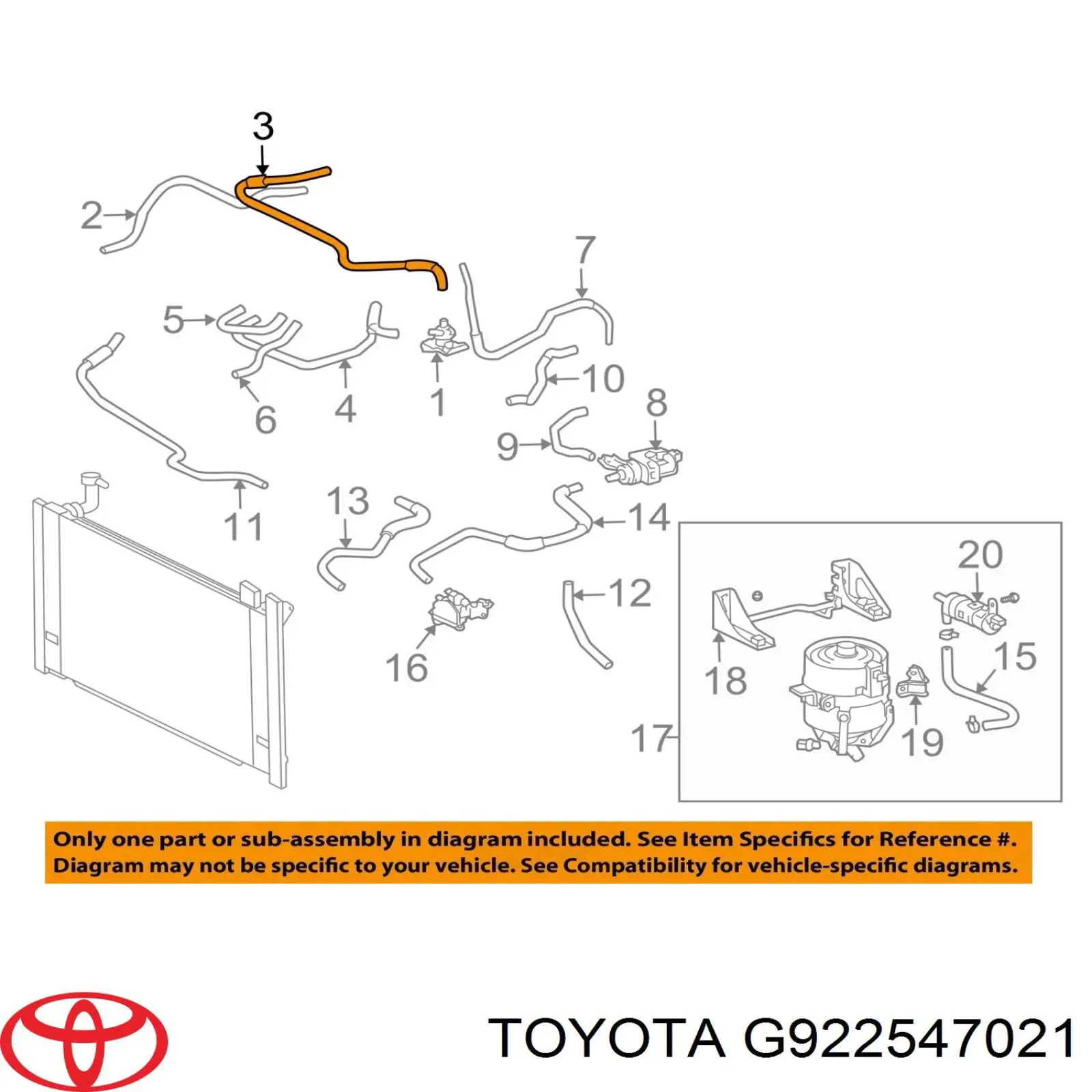  Toyota G922547021 ціна, від 7.03 USD