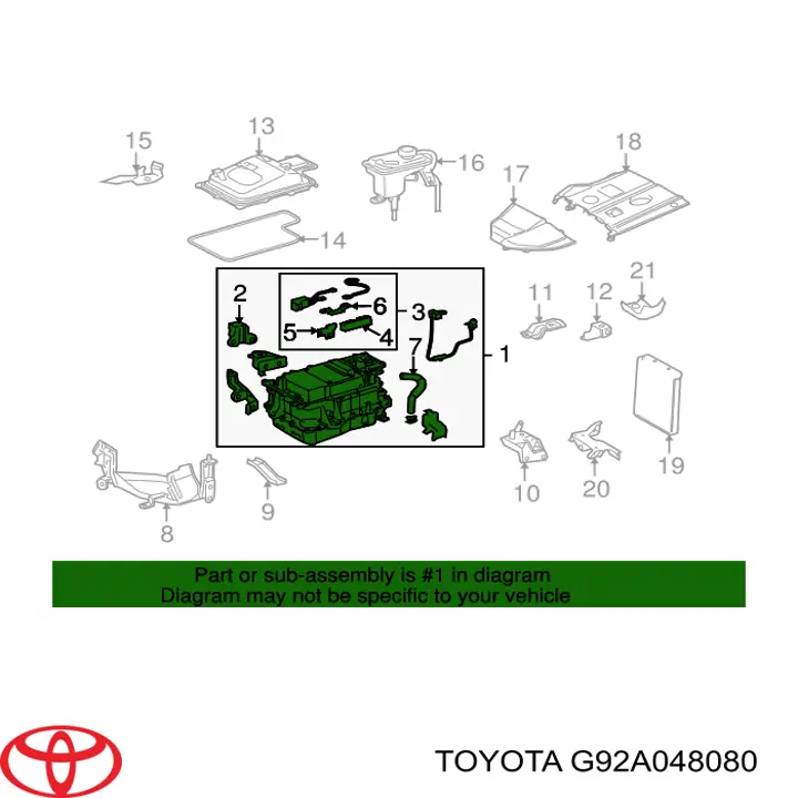 G92A048080 Toyota Инвентор струму