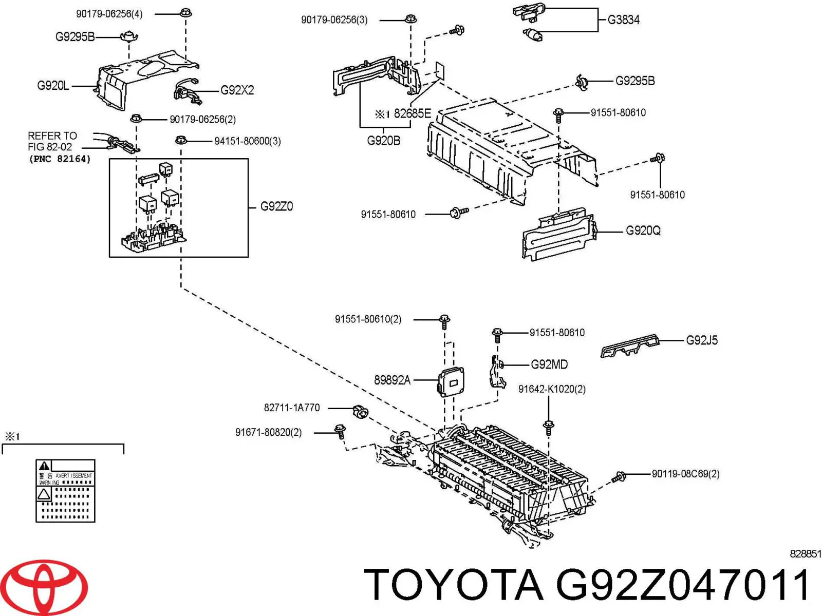  Toyota G92Z047011 ціна, від 48.28 USD