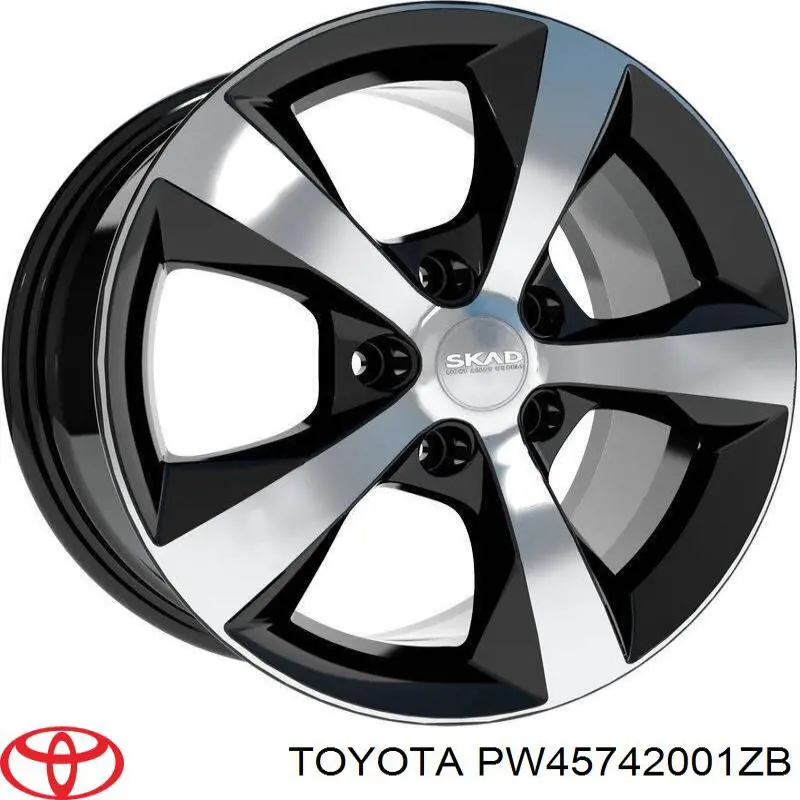 Диски колісні литі (легкосплавні, титанові) Toyota PW45742001ZB ціна, від 401.66 USD