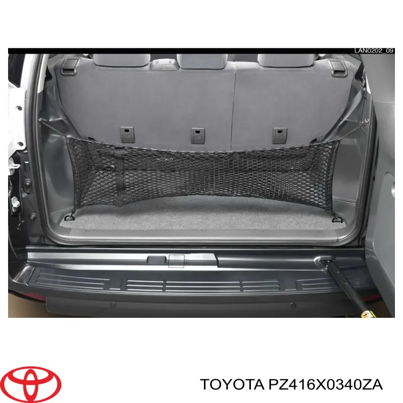 Сітка багажного відсіку Toyota RAV4 2 (XA2) (Тойота Рав4)