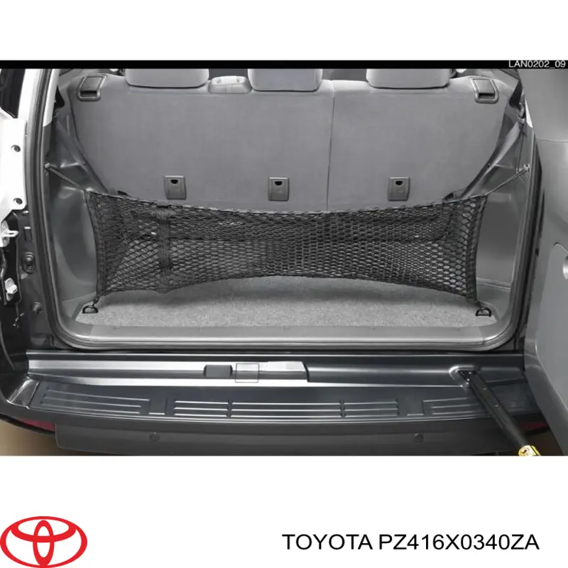 PZ416X0340ZA Toyota Сітка багажного відсіку