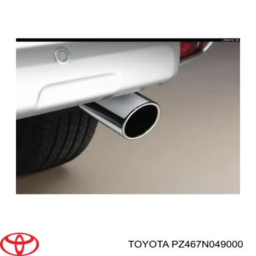 Насадка на глушник Toyota Land Cruiser PRADO (J150) (Тойота Ленд крузер)