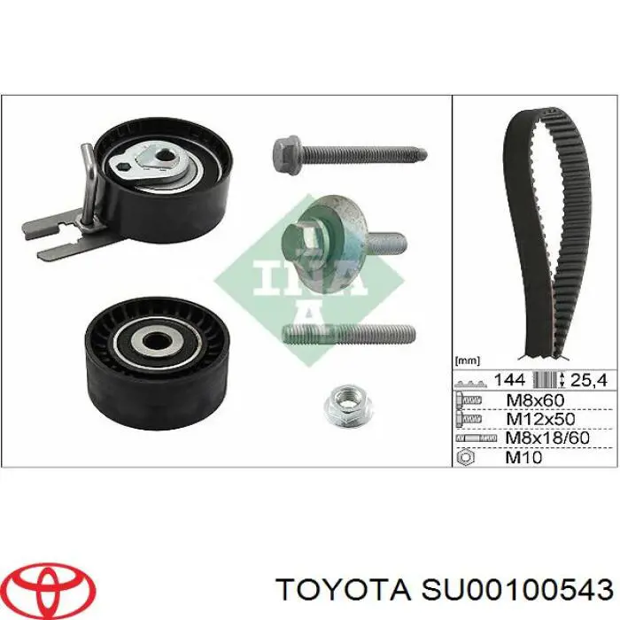 SU00100543 Toyota ролик натягувача ременя грм