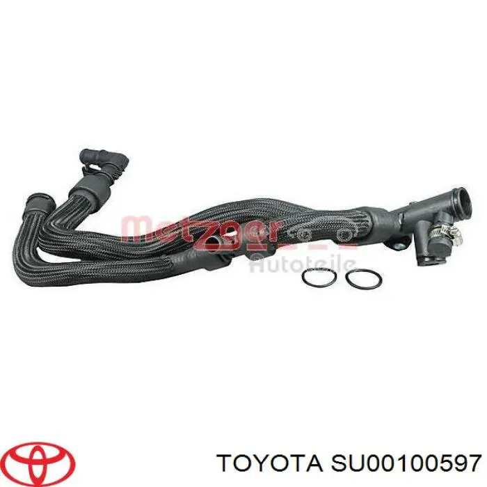 SU00100597 Toyota Шланг/патрубок водяного насосу, приймальний