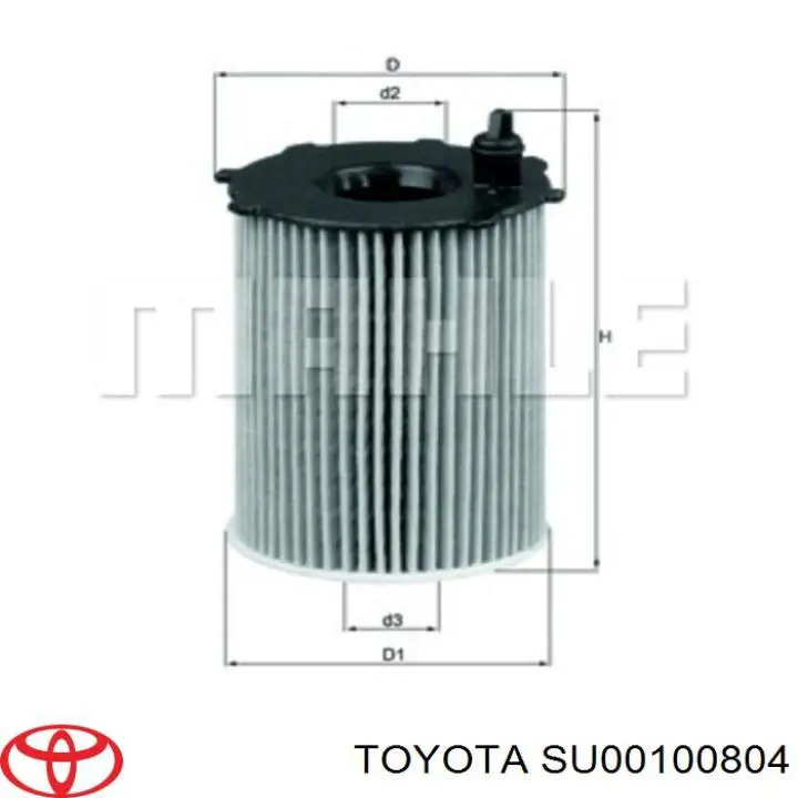 SU00100804 Toyota фільтр масляний