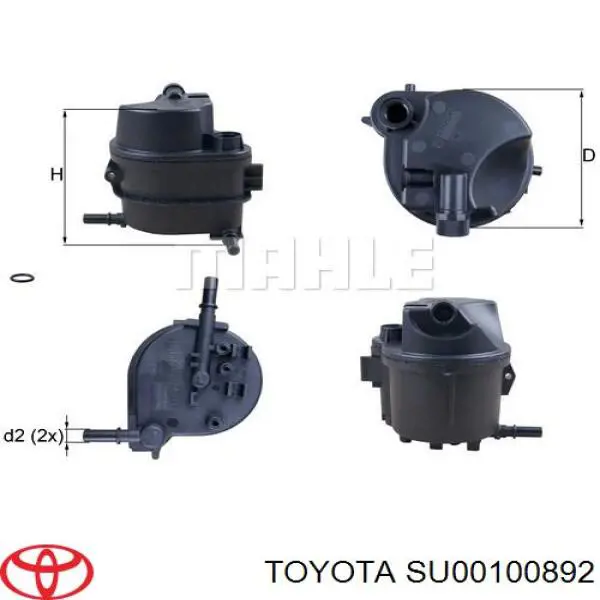 SU00100892 Toyota фільтр паливний