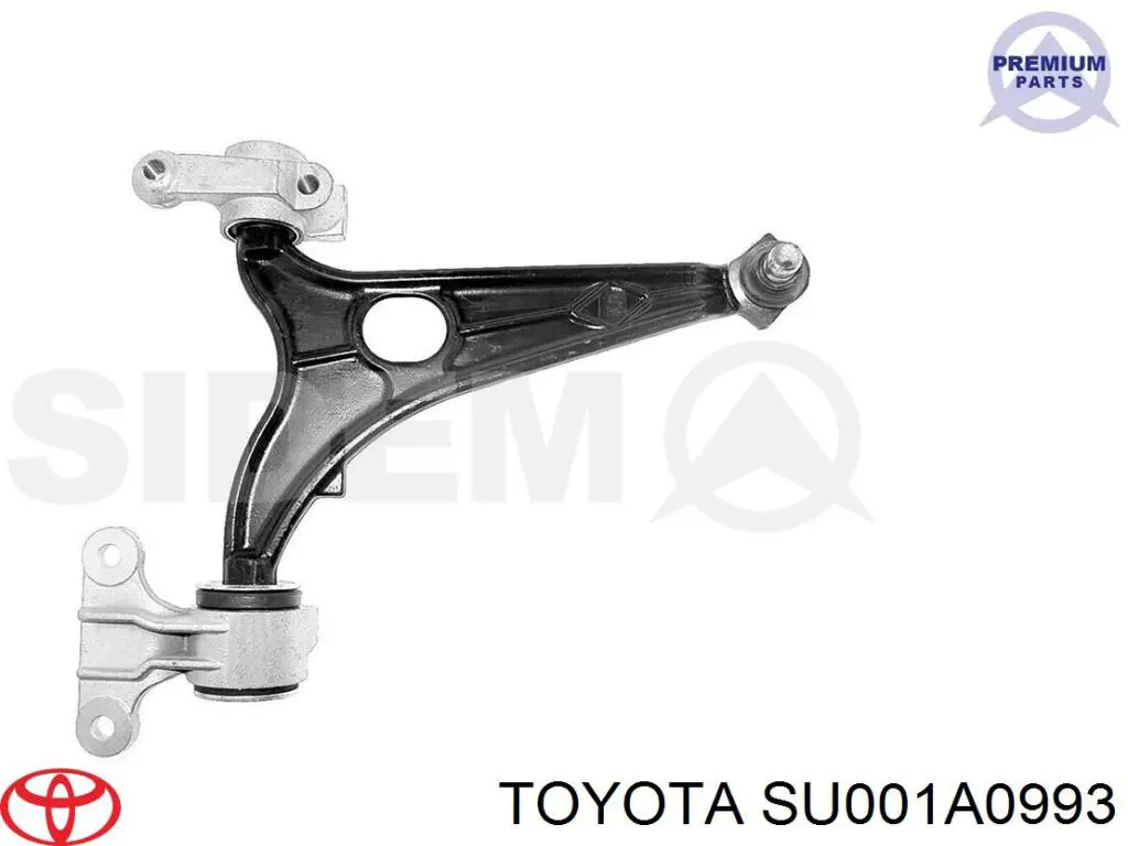 Важіль передньої підвіски нижній, правий Toyota SU001A0993 ціна, від 50.36 USD