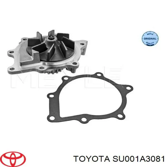 Помпа водяна, (насос) охолодження SU001A3081 Toyota