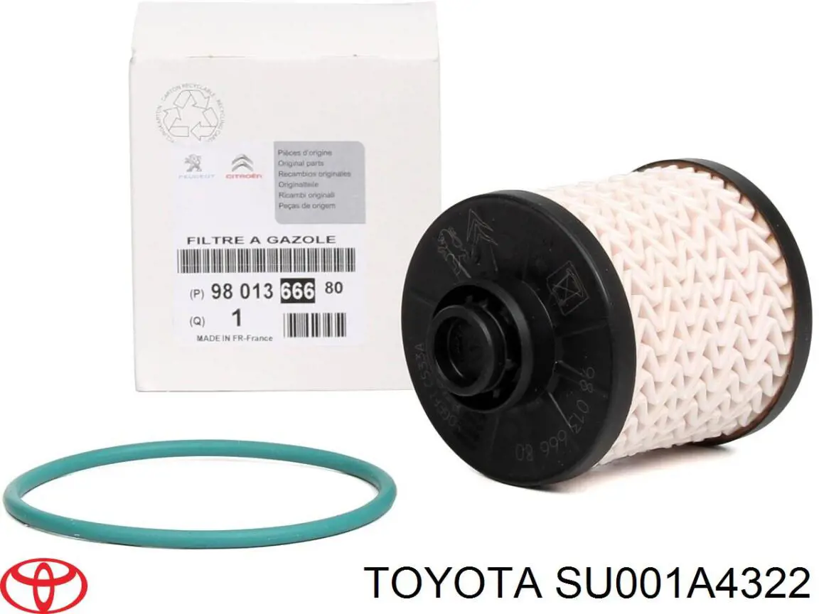 Масляний фільтр двигуна Toyota SU001A4322 ціна, від 9.56 USD