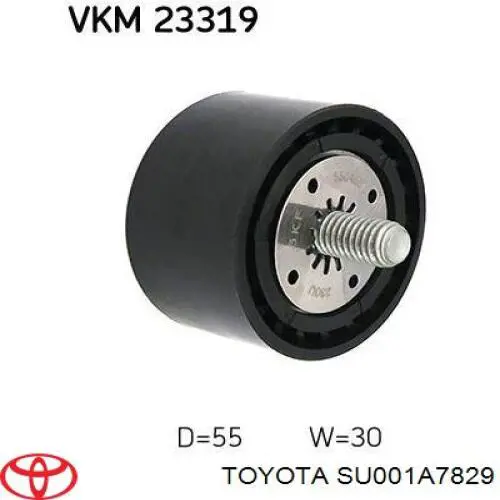Помпа охолодження Toyota SU001A7829 ціна, від 30.69 USD