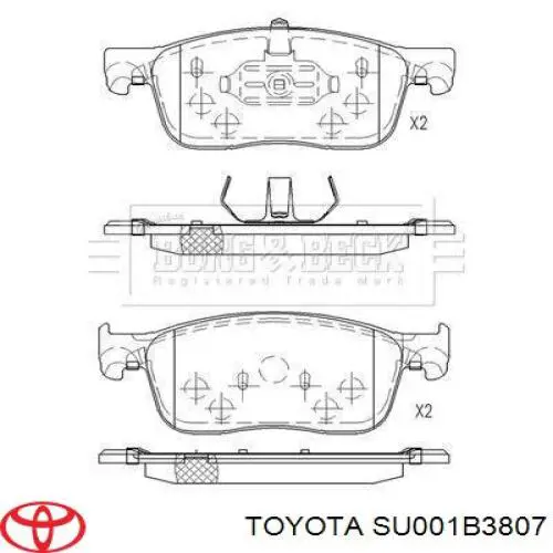 Купити SU001B3807 Toyota 