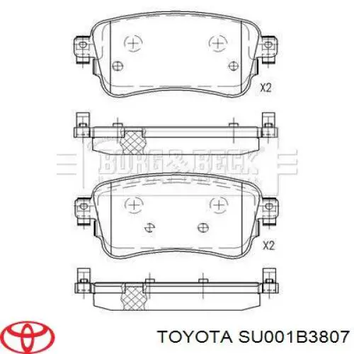  Toyota SU001B3807 ціна, від 151.39 USD