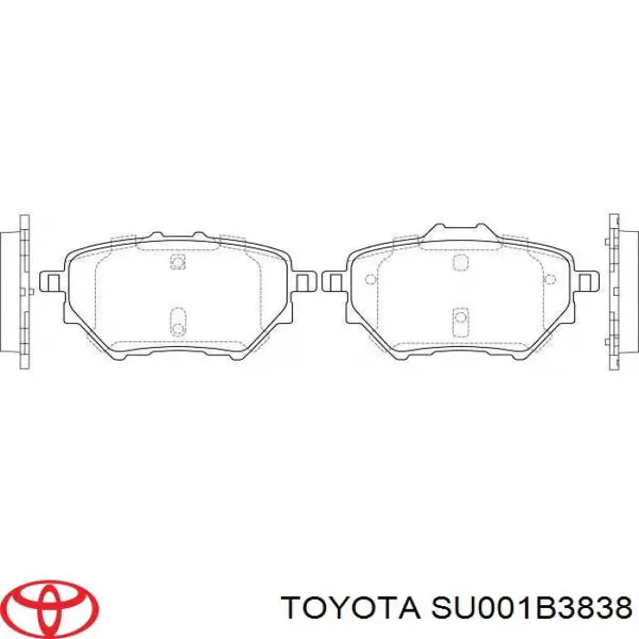 Купити SU001B3838 Toyota Задні колодки