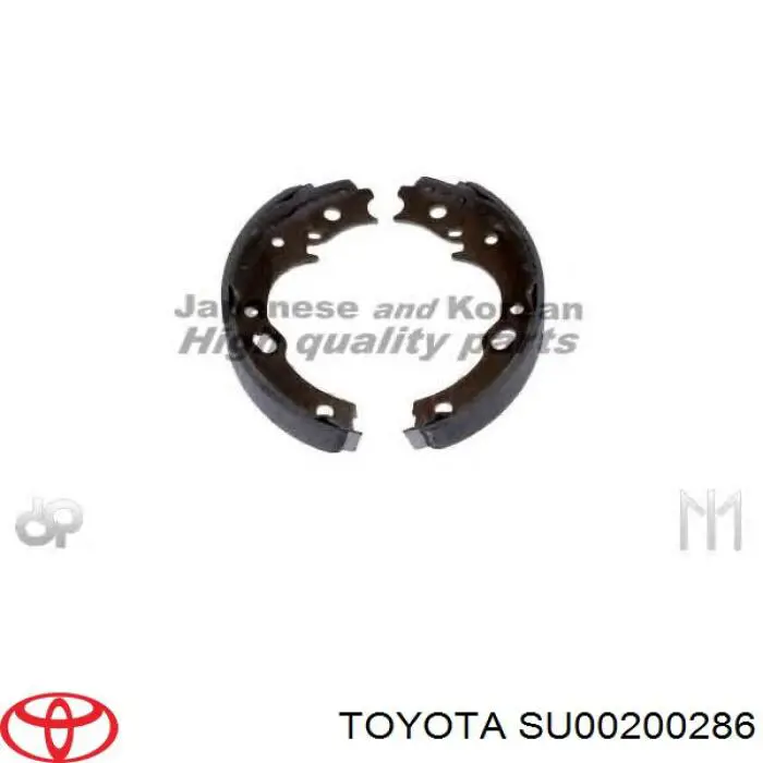 SU00200286 Toyota Гальмівні колодки ручника