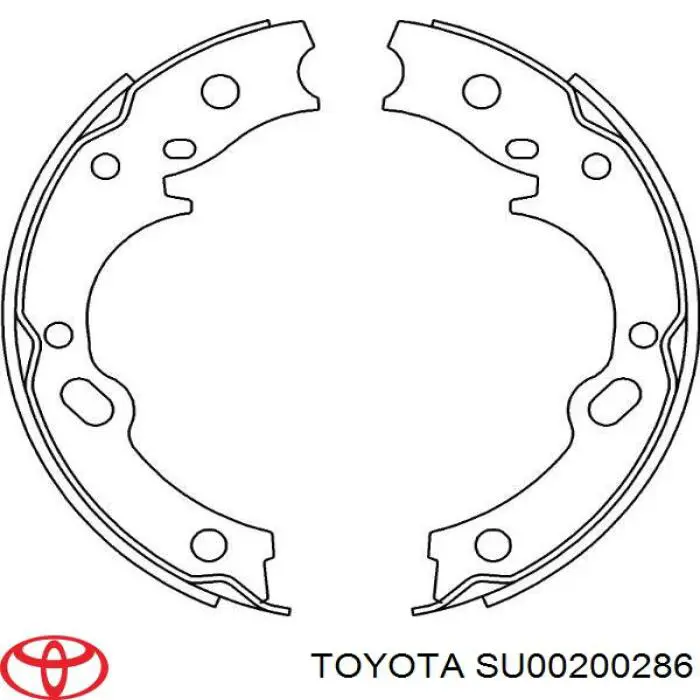 Купити SU00200286 Toyota Гальмівні колодки гальма стоянки