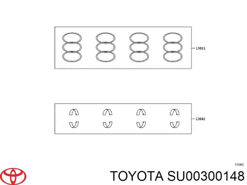 Шатун поршня двигуна Toyota SU00300148 ціна, від 86.67 USD
