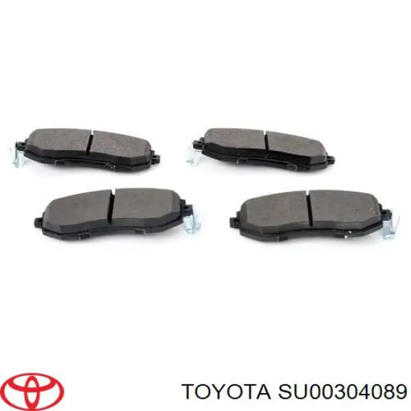 SU00304089 Toyota колодки гальмівні передні, дискові