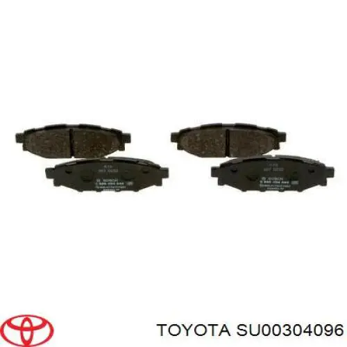 Задні гальмівні колодки Toyota SU00304096 ціна, від 25.29 USD