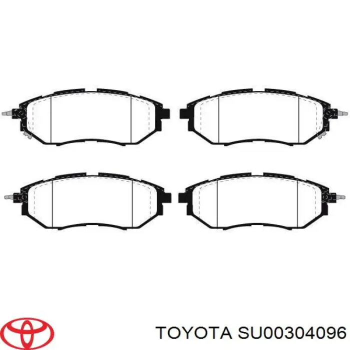 Купити SU00304096 Toyota Задні колодки