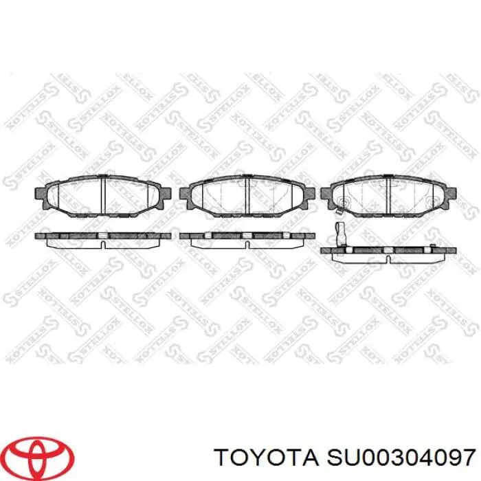 Задні гальмівні колодки Toyota SU00304097 ціна, від 29.71 USD