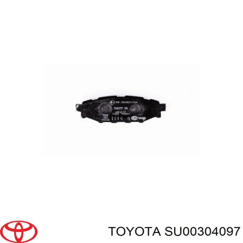 SU00304097 Toyota колодки гальмові задні, дискові
