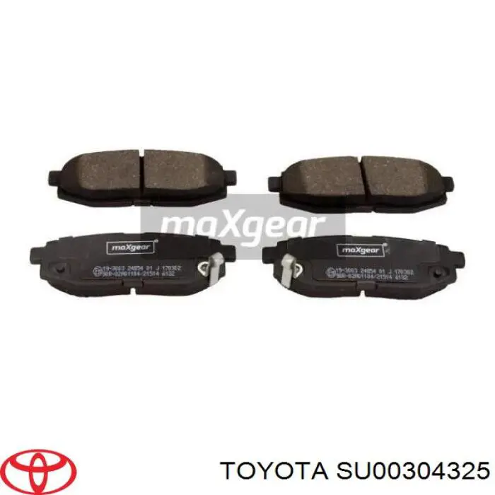 Задні гальмівні колодки SU00304325 Toyota
