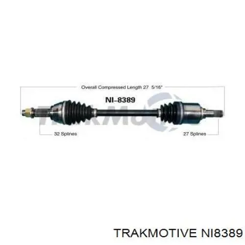 Привід передній лівий Nissan Altima L33 седан (2012 - 2018) ціна, від 89.29 USD