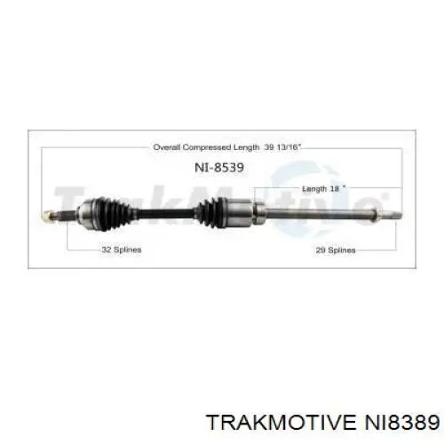 Купити Ліва піввісь Nissan Altima L33 