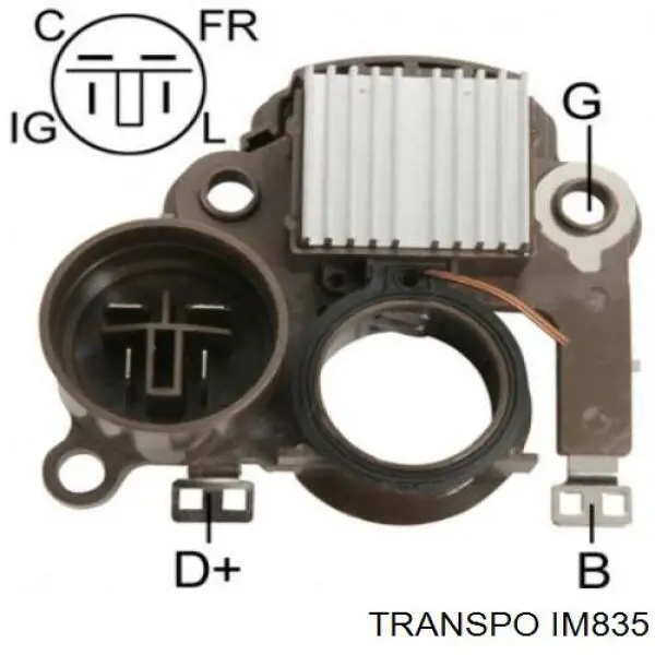 TRI835 Transpo реле-регулятор генератора, (реле зарядки)