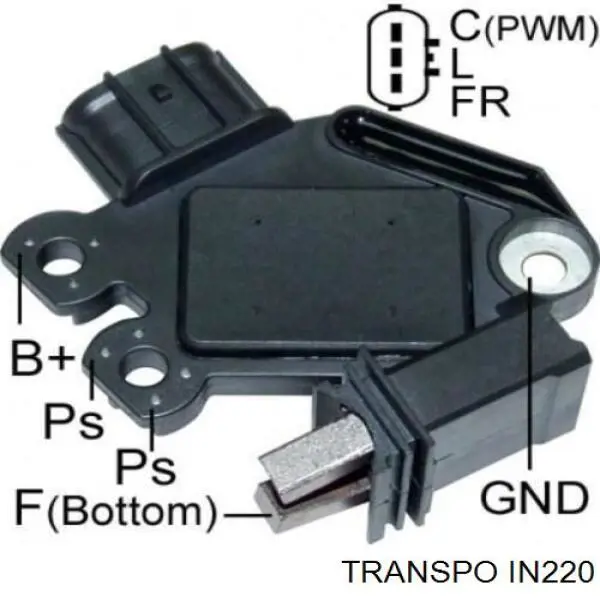 IN220 Transpo реле-регулятор генератора, (реле зарядки)