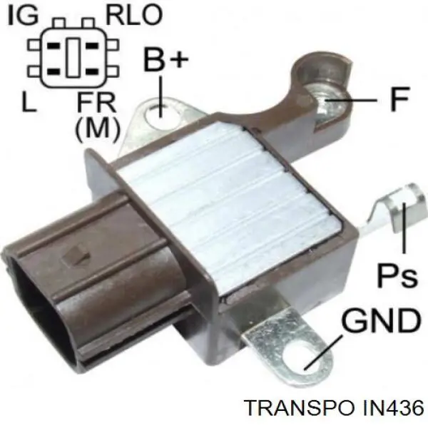 IN436 Transpo реле-регулятор генератора, (реле зарядки)
