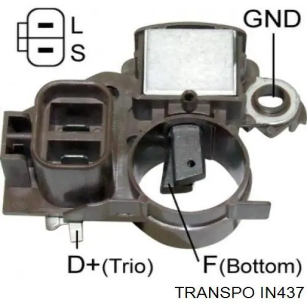 IN437 Transpo реле-регулятор генератора, (реле зарядки)