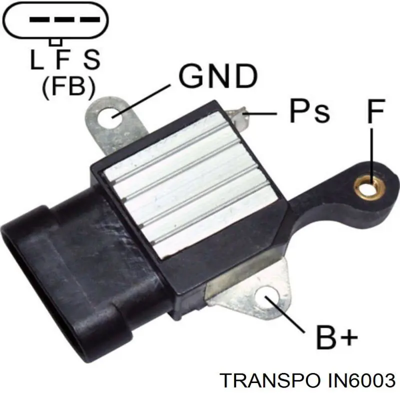 Реле-регулятор генератора, (реле зарядки) IN6003 Transpo