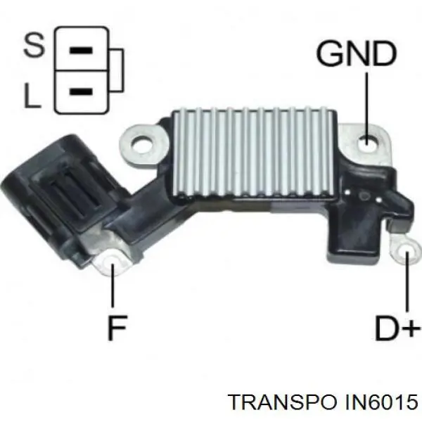 IN6015 Transpo реле-регулятор генератора, (реле зарядки)