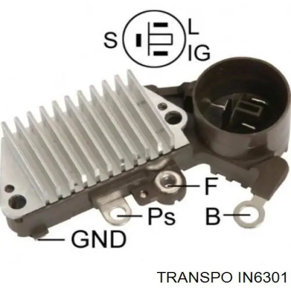 IN6301 Transpo реле-регулятор генератора, (реле зарядки)