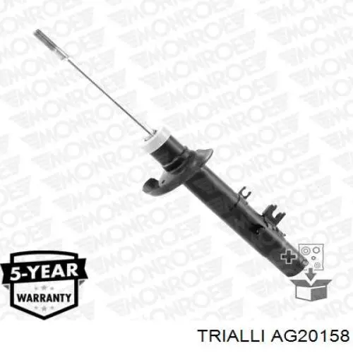 Амортизатор передній, правий Trialli AG20158 ціна, від 39.60 USD