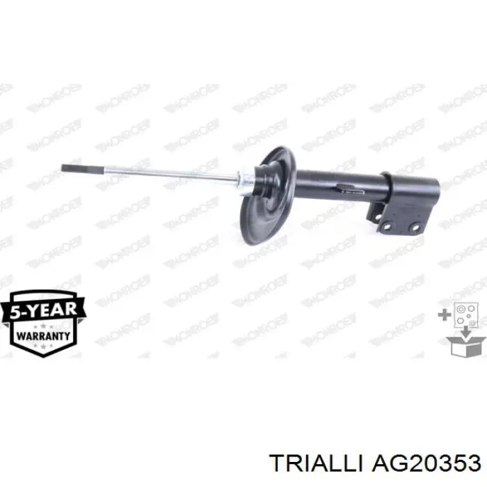Амортизатор передній, правий Trialli AG20353 ціна, від 49.62 USD