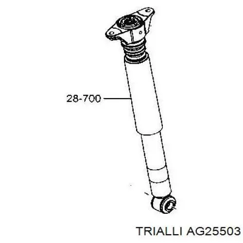 Купити AG25503 Trialli Стійка амортизатора задня