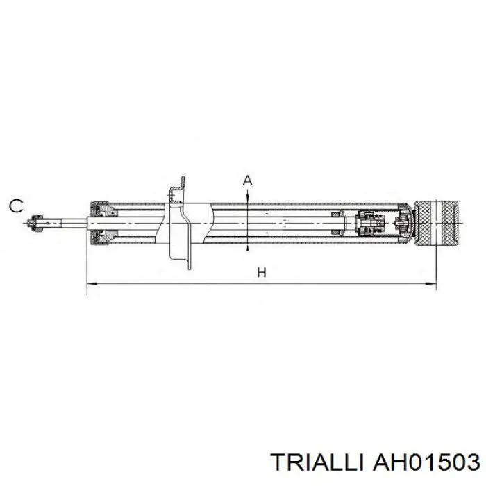 Амортизатор задній AH01503 Trialli