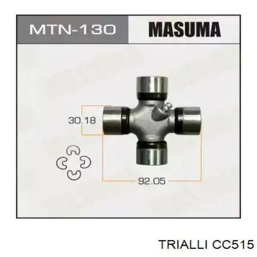 Хрестовина карданного валу CC515 Trialli