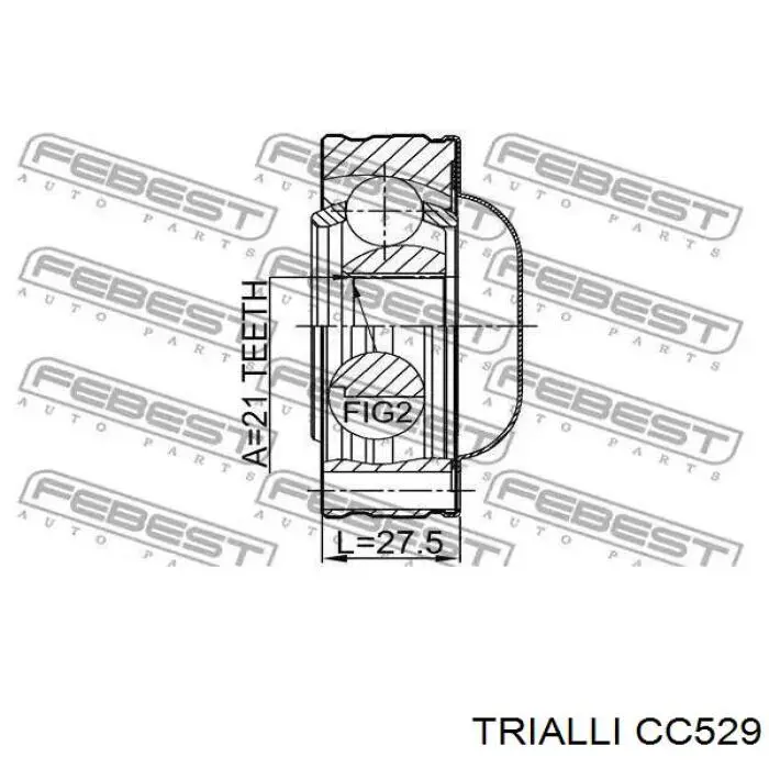 Хрестовина карданного валу Trialli CC529 ціна, від 20.73 USD