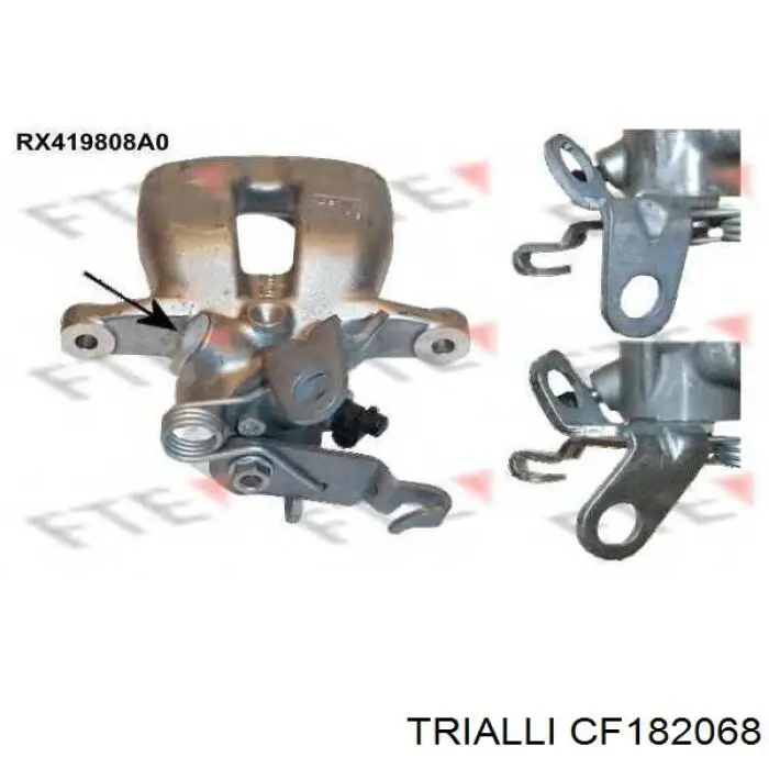 Супорт гальмівний задній правий Trialli CF182068 ціна, від 53.61 USD