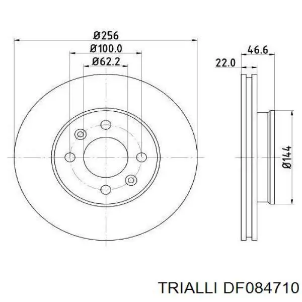 Купити DF084710 Trialli Ротор гальмівний