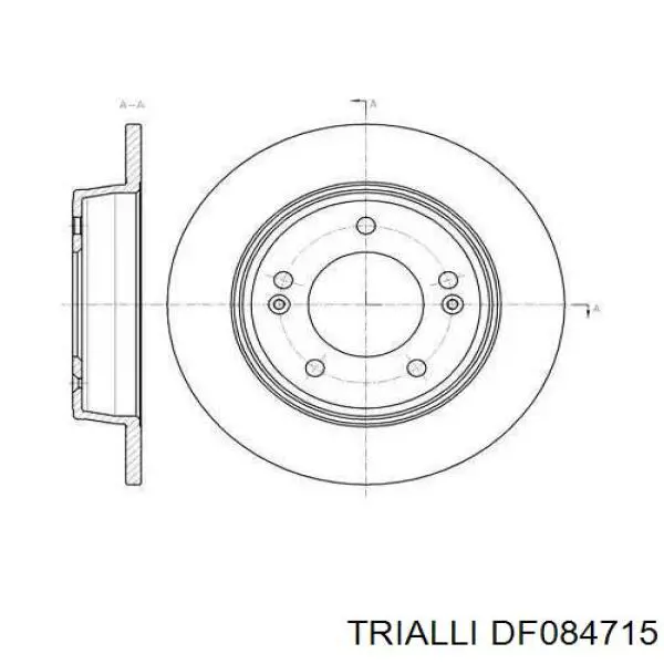 Задні дискові гальма Trialli DF084715 ціна, від 17.80 USD