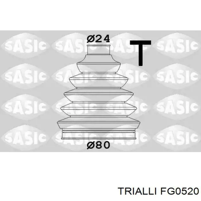 FG0520 Trialli Пильник ШРУСа зовнішній, передній піввісі