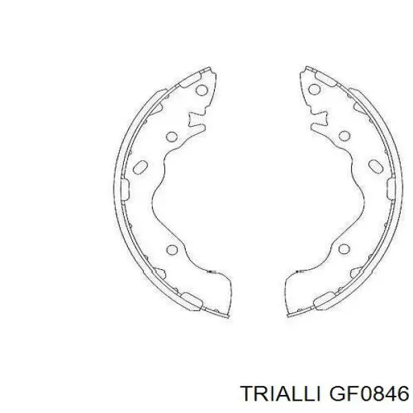 Колодки гальмові задні, барабанні Trialli GF0846 ціна, від 19.98 USD