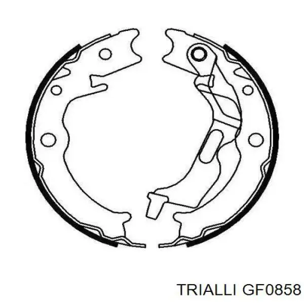 Колодки ручника / стоянкового гальма Trialli GF0858 ціна, від 18.39 USD